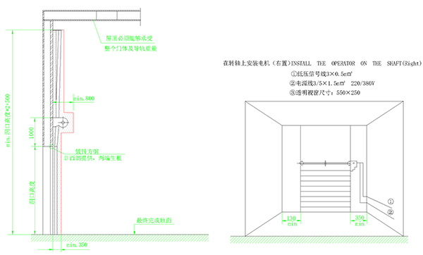 提升門多種提升方式設(shè)計(jì)圖